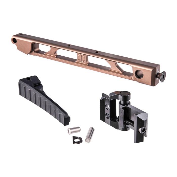 Jmac Customs AB-8 Folding Buttplate 8 Inch Arm Bar AR 15 Tan
