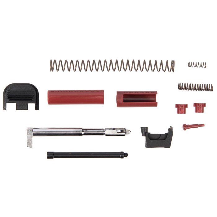Polymer 80 Slide Parts Kit Glock 17 9mm Black Red Compatible with Glock