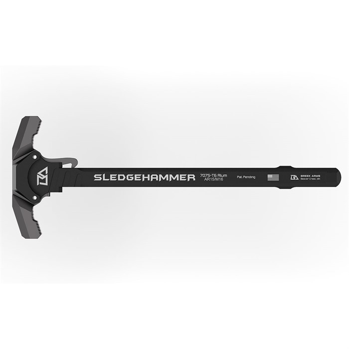 Breek Arms AR-15 Sledgehammer Ambidextrous Short Charging Handle Gray