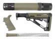 Hogue Ar-15 M-16 Kit OD Green Beavertail Grip Forend Collapsible Buttstock