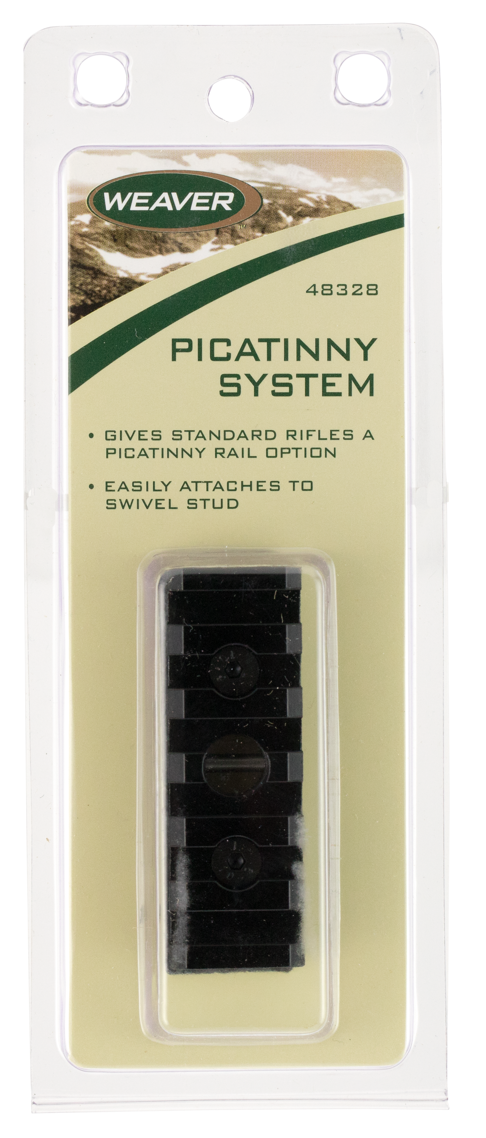 Weaver Mounts 48328 Picatinny Swivel Stud System Matte 0 MOA