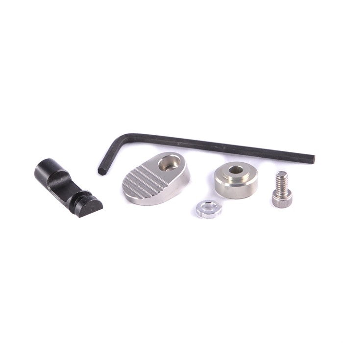 Tandemkross Titan Extended Magazine Release Silver for Ruger MKIV 22/45 Right