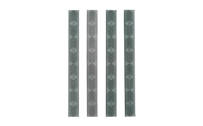 Ergo Grips Graphite Grey Wedgelok Rail Covers 4 Pack for M-lok Rails