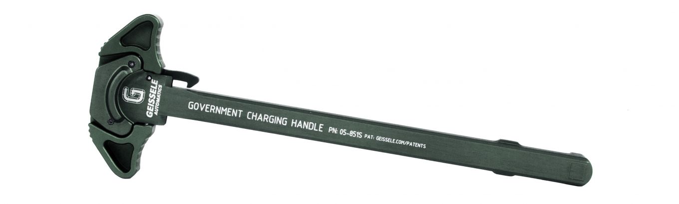 Geissele Government Charging Handle OD Green Aircraft-Grade Aluminum