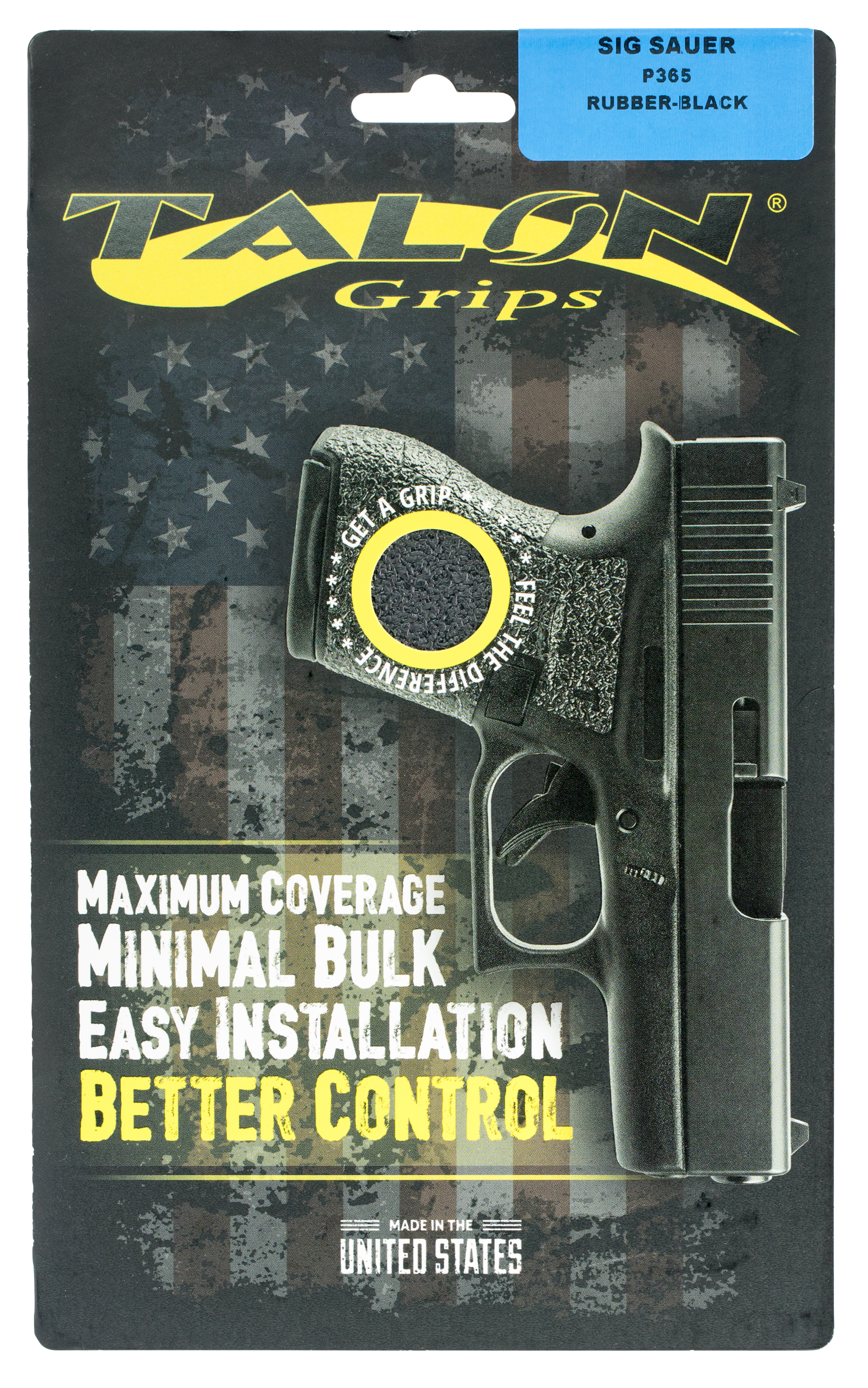 Talon Grips Adhesive Grip Textured Rubber for Sig P365 812308028804-img-0