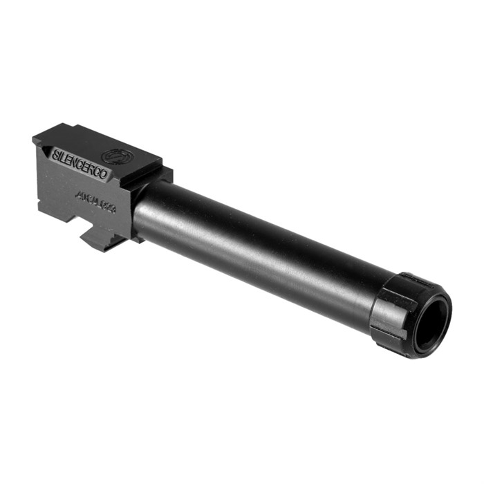 SilencerCo AC1757 Threaded Barrel 4.50" 40 S&W Stainless Steel Fits Glock 23
