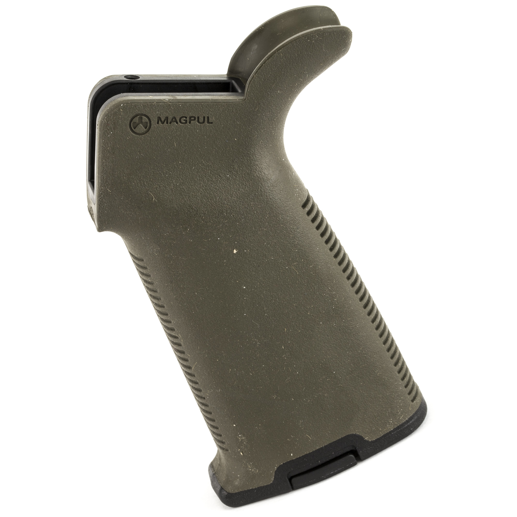 Magpul MAG416-ODG MOE+ Grip Textured OD Green Polymer with OverMolded Rubber for AR-15, AR-10, M4, M16, M110, SR25