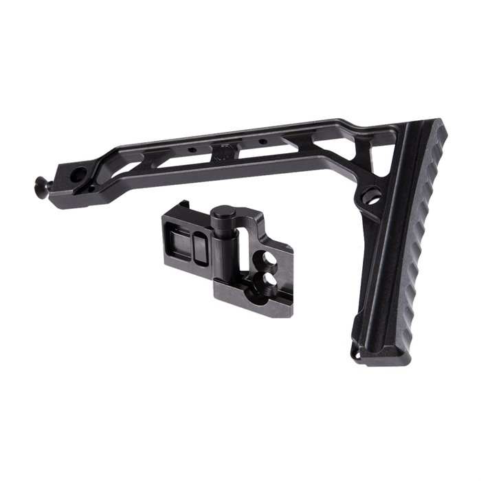 Jmac Customs 8-Inch Raised Skeleton Stock JMAC 1913 Folding Mech Aluminum AR-15