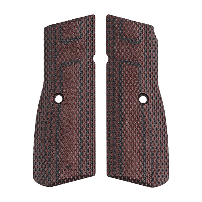 FN Hi-Power G10 Grip Black Cherry Textured Checkered Ambidextrous