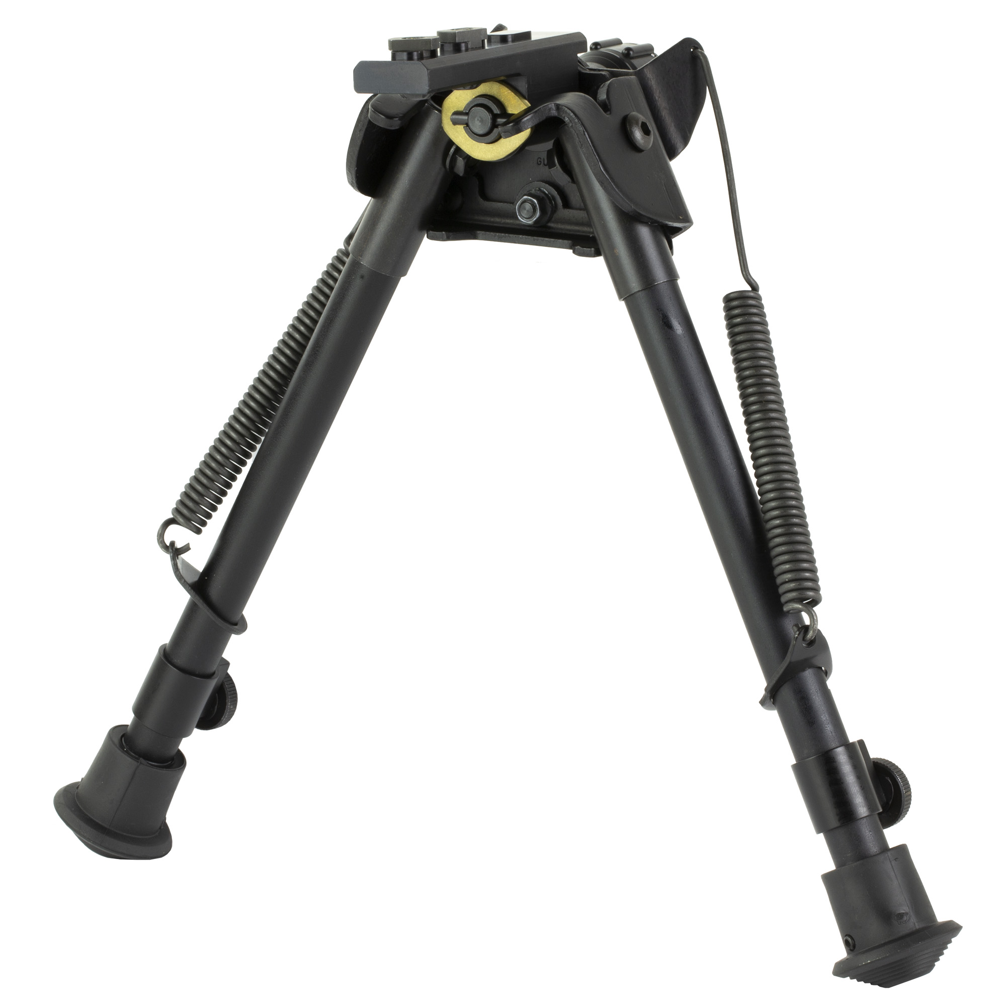 Harris Bipods S-L2M-LOK Swivel L M-LOK, 9-13", Black Steel/Aluminum, Self-Leveling Legs, Rubber Feet