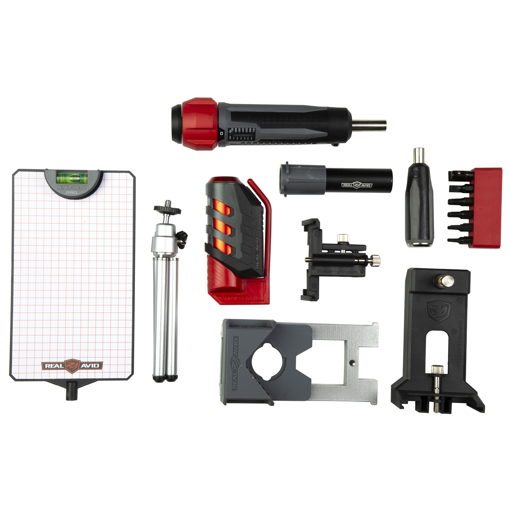 Real Avid Master Grade Scope Mounting Combo with Torque Driver and Leveling System