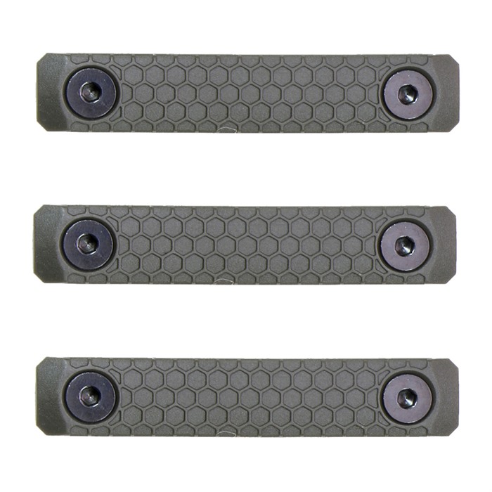 Slate Black Industries Slate Grip MLOK 2 Slot OD Green AR15 Panels 3 Pack