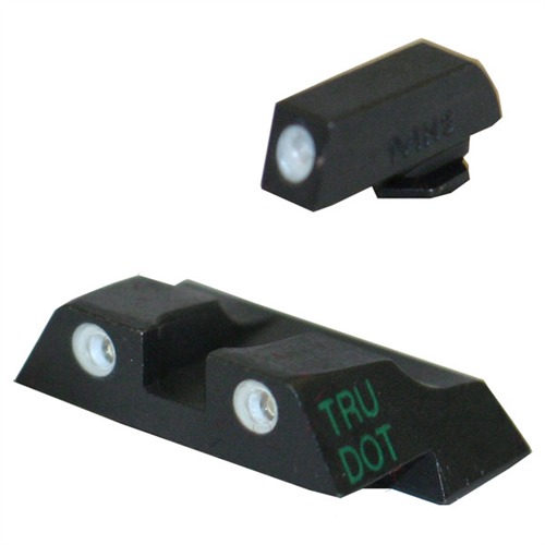 Meprolight USA 102263301 Tru-Dot  Green Tritium White Outline Front Sight-Orange Tritium White Outline Rear Sight Glock 26/27