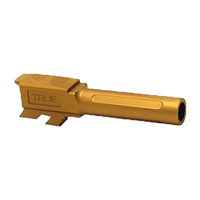 True Precision Glock 43 9mm Nonthreaded Barrel Gold TiN Dropin