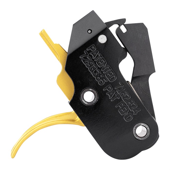 American Trigger Corporation Ar Pcc Gold Curved Fixed 9mm Trigger Ar15