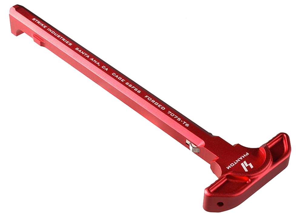 Strike Industries ARSLCHRED Latchless Charging Handle AR-15 Red Anodized Aluminum
