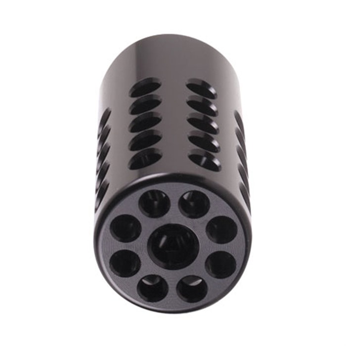 Tactical Solutions 1022CMPMB X-Ring Compensator Black Matte Aluminum with 1/2"-28 tpi Threads .920" Diameter for 22 LR Ruger 10/22