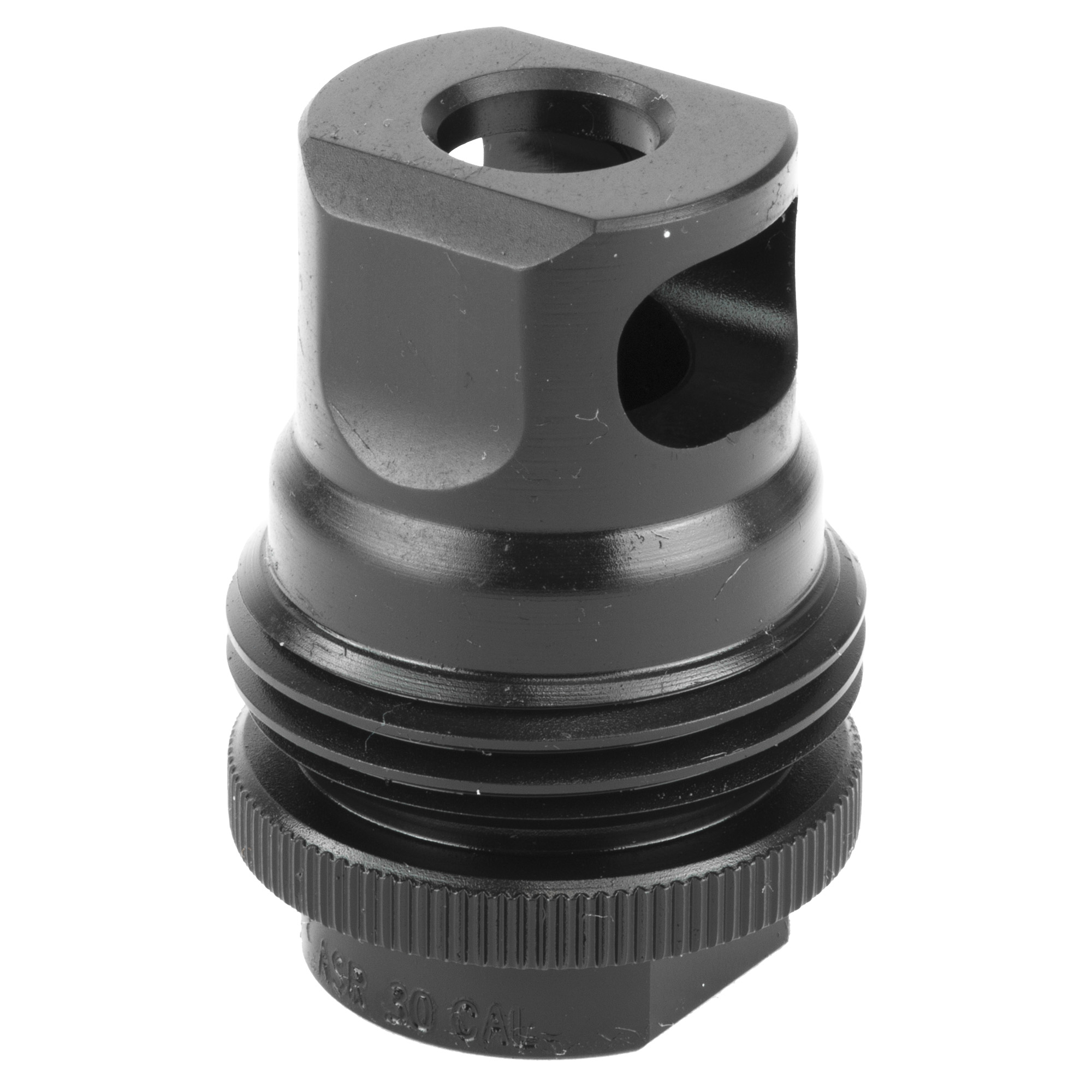 SilencerCo AC2627 ASR Muzzle Brake Black Steel 5/8"-24 Threads, 30 Cal