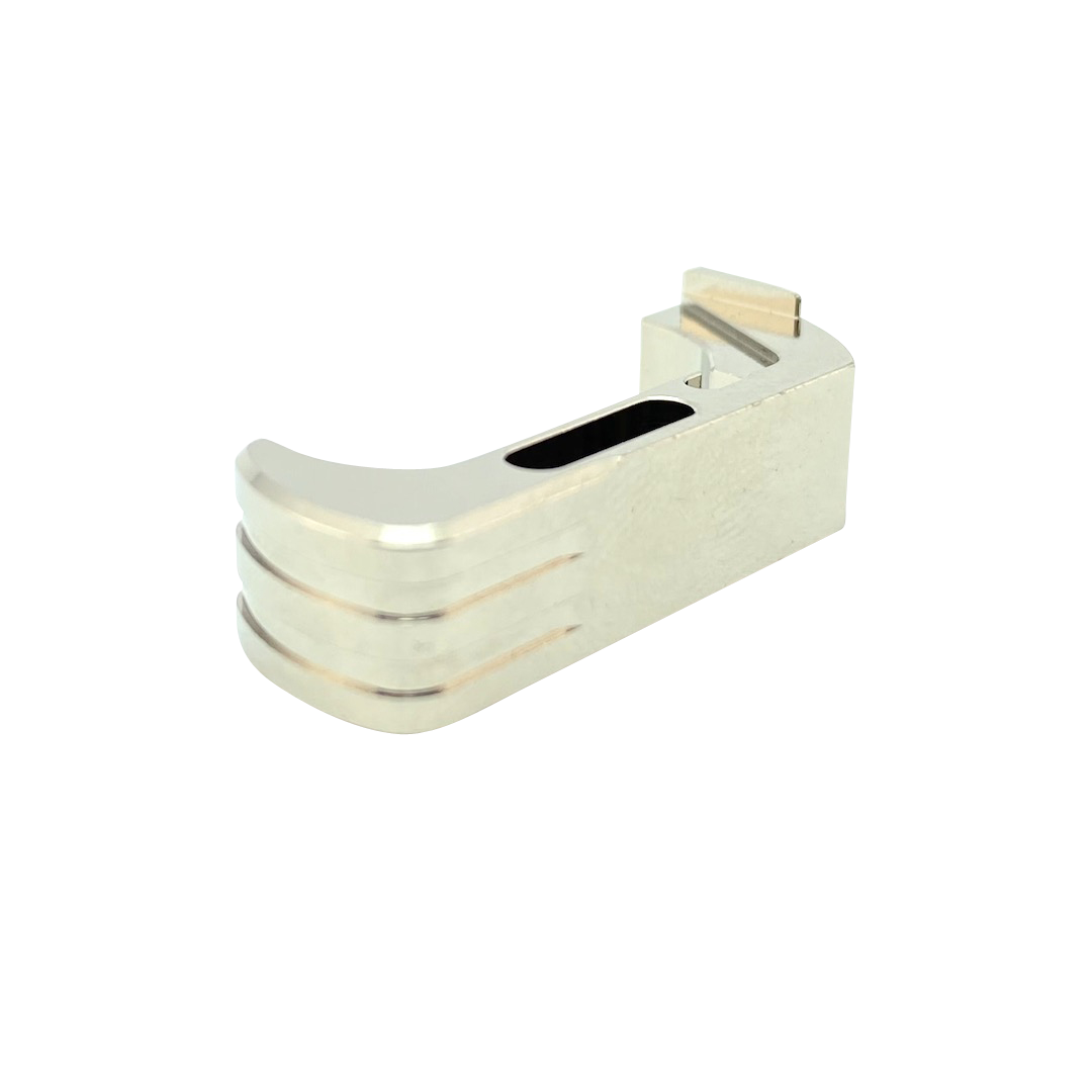 Cross Armory Crg5mcsv Mag Catch Extended Glock Gen4-5 Silver Anodized Aluminum