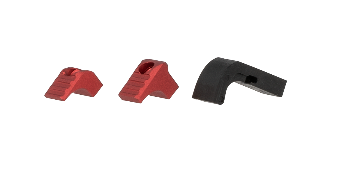 Strike Industries G4MAGRELEASERED Modular Magazine Release for Glock Gen4-5 Red Aluminum
