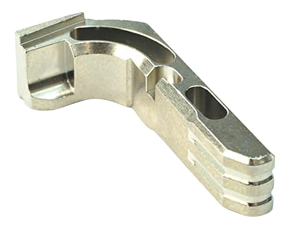 Cross Armory Extended Mag Catch for Glock Gen1-3 P80 Silver Anodized Aluminum