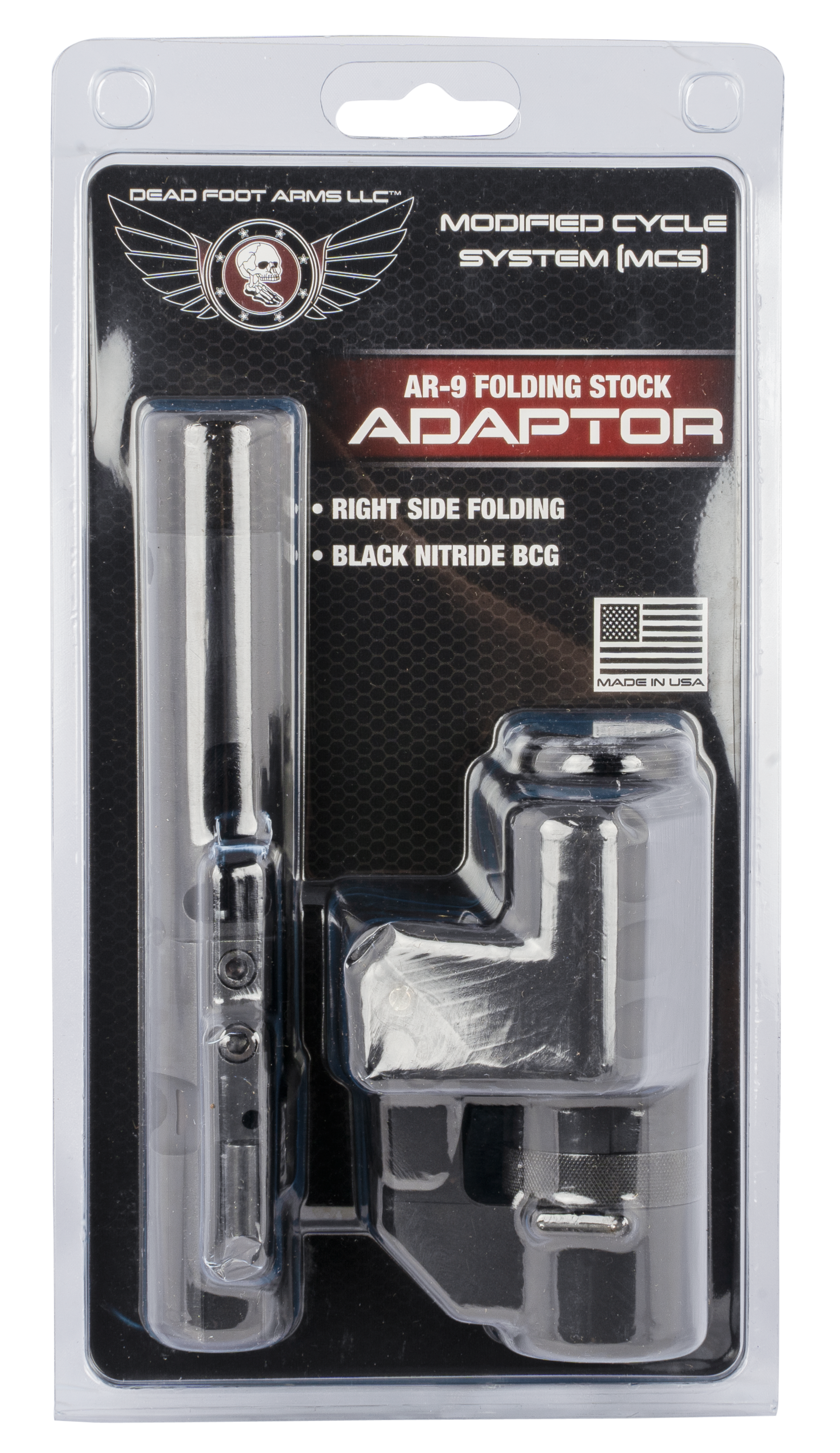 Dead Foot Arms DFAMCSRFS9MM2BN1 Modified Cycle System 9mm Folding Stock Adaptor