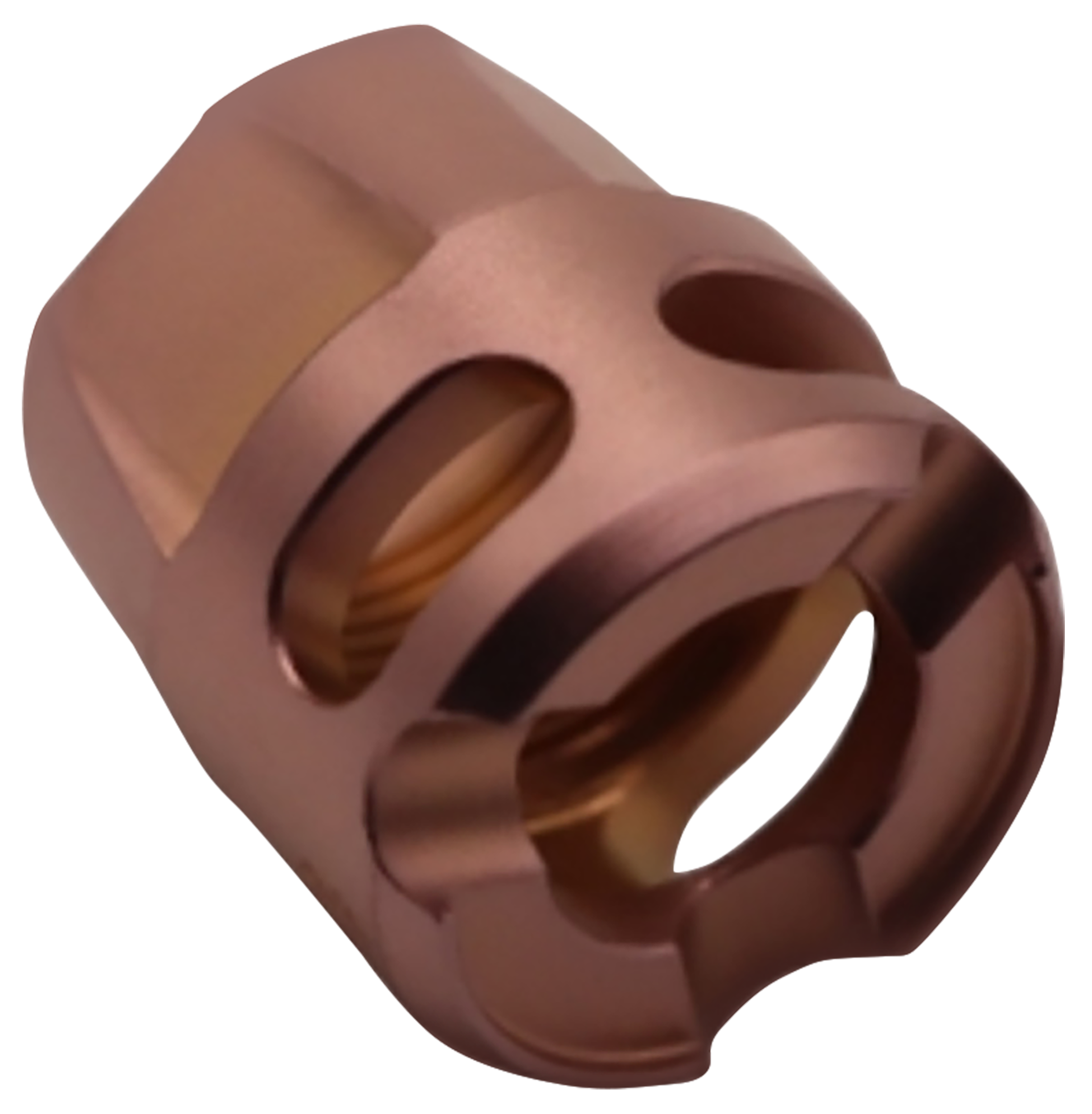 True Precision Copper Y-Type Micro Compensator 9mm 1/2x28 PVD