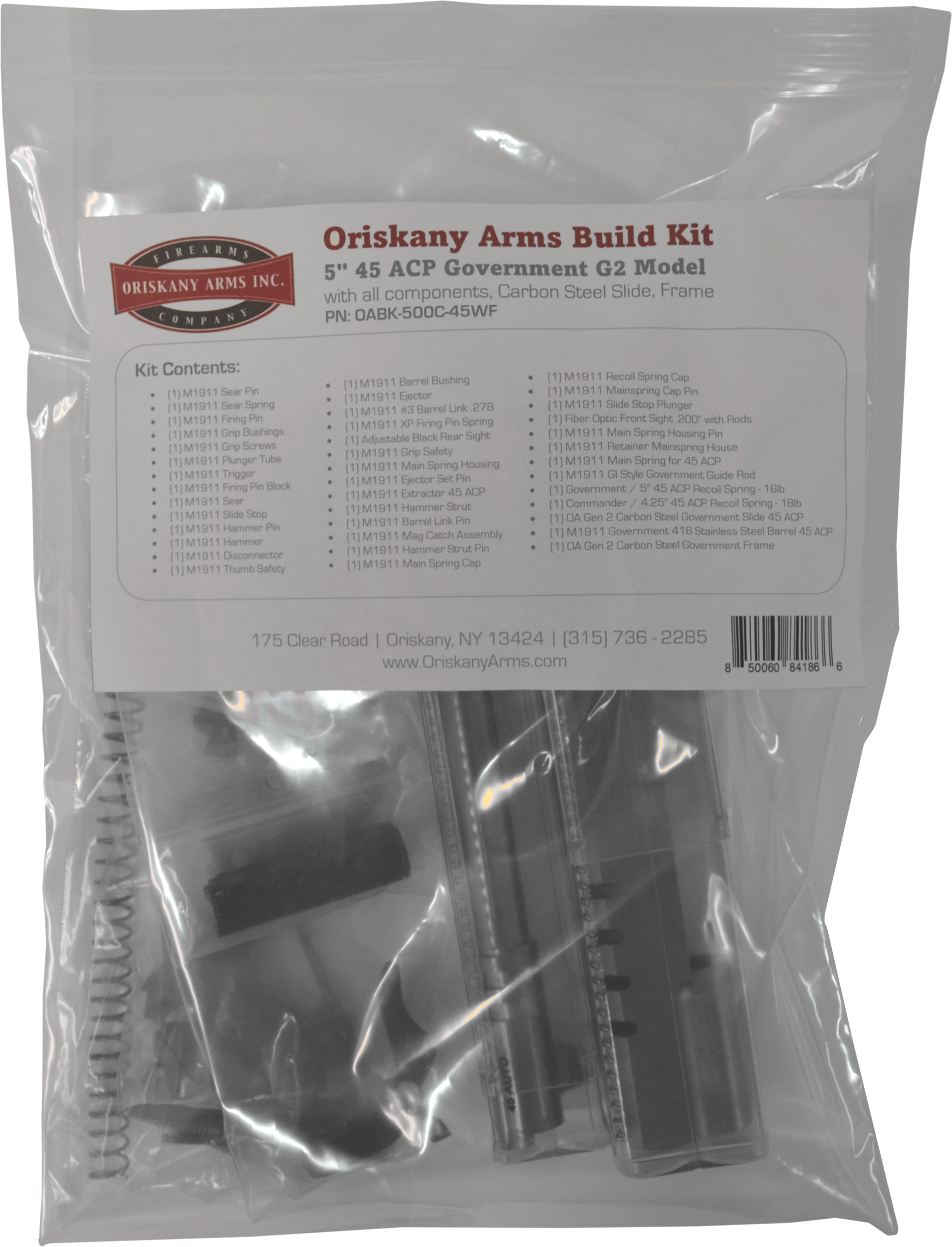 Oriskany Arms OABK500C45WF Rifle Build Kit Standard Receiver Compatibility