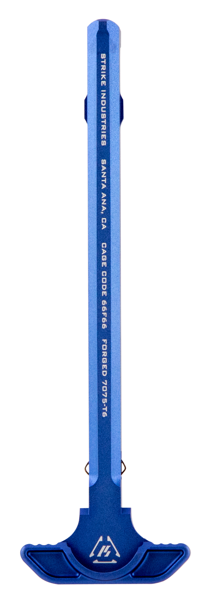 Strike Industries Latchless Charging Handle AR-15 Ambidextrous Blue Anodized Aluminum
