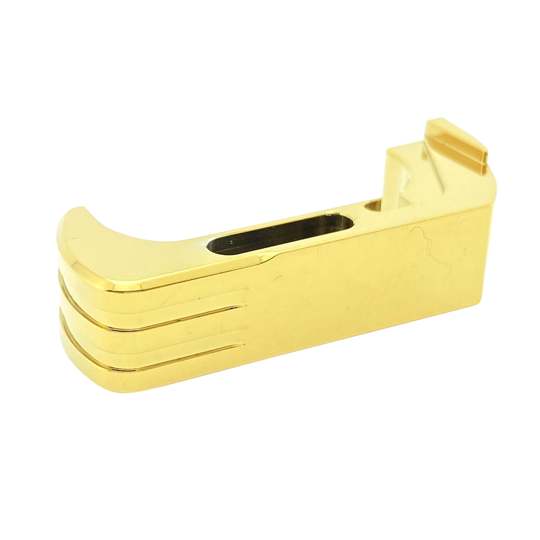 Cross Armory CRG5MCGD Mag Catch Extended Gold Anodized Aluminum for Glock Gen4-5