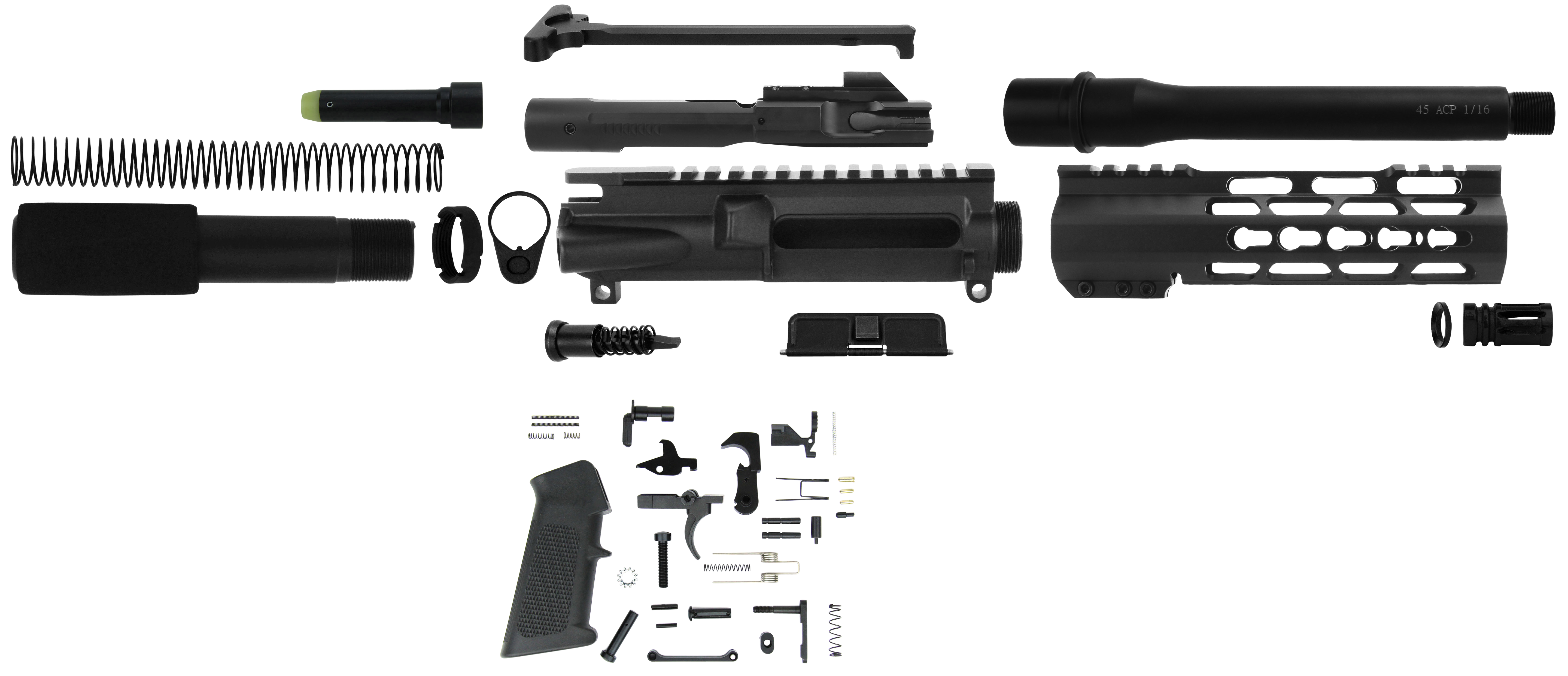 TacFire AR Build Kit KeyMod 45 ACP Anodized