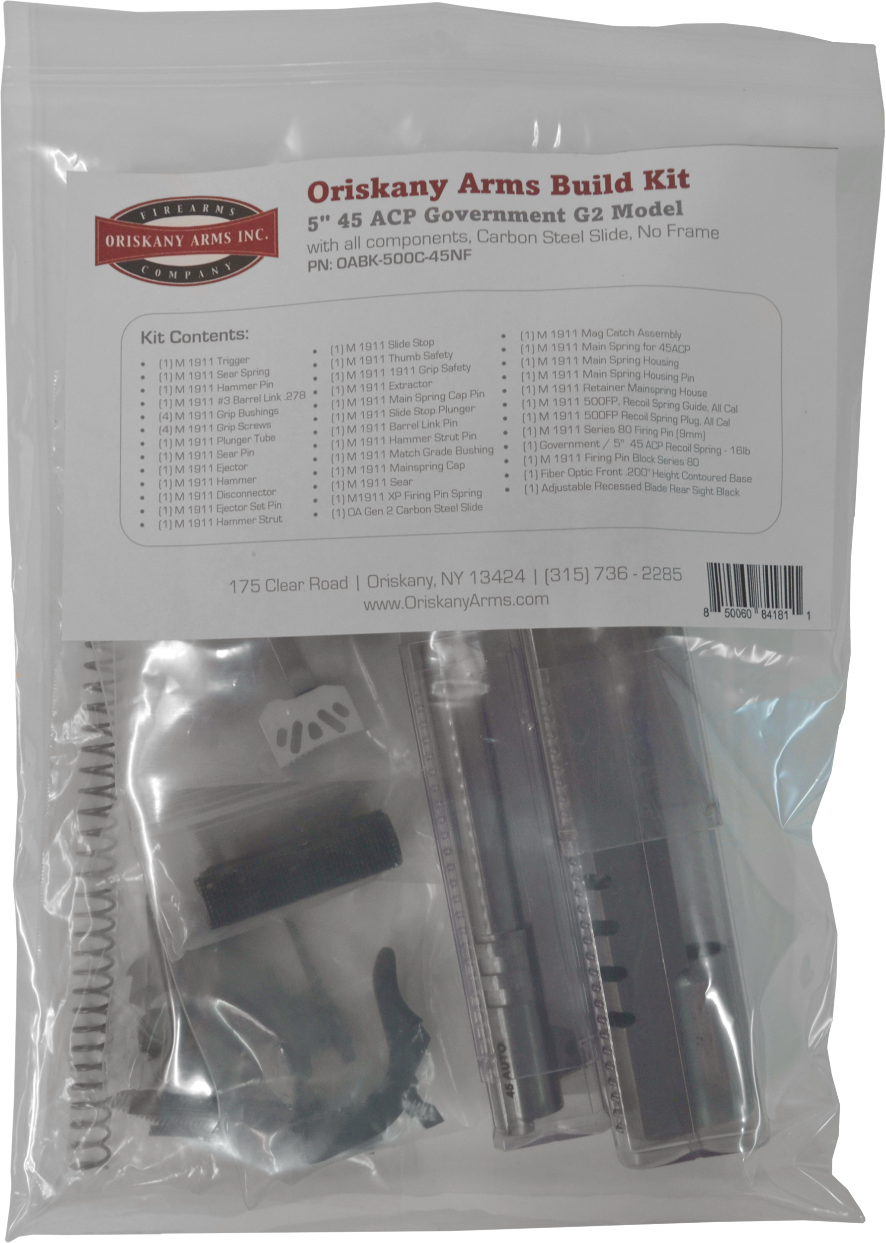 Oriskany Arms OABK500C45NF Rifle Build Kit Standard Platform Compatibility
