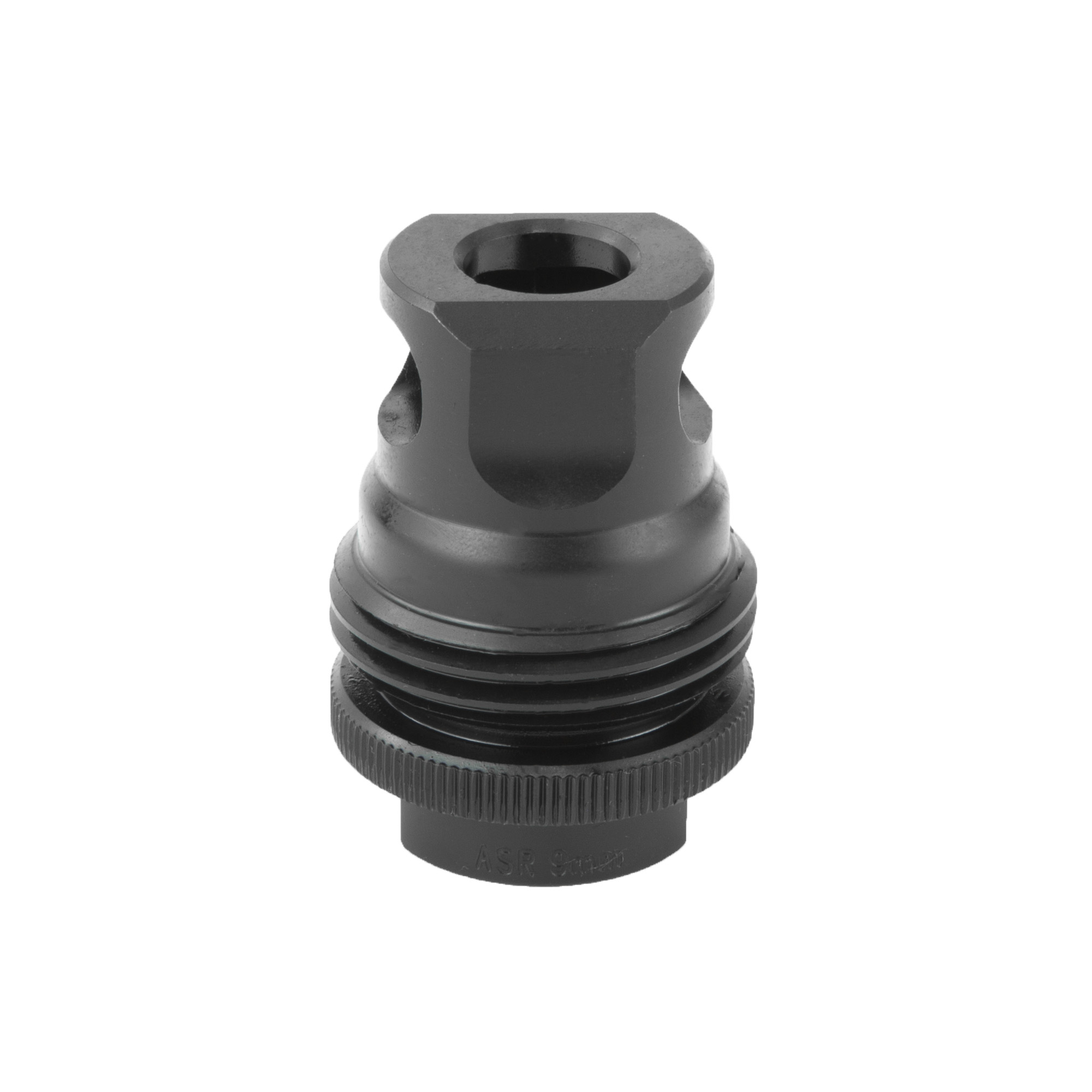 SilencerCo AC2628 ASR Muzzle Brake Black Steel 1/2"-28 Threads 9mm, Luger