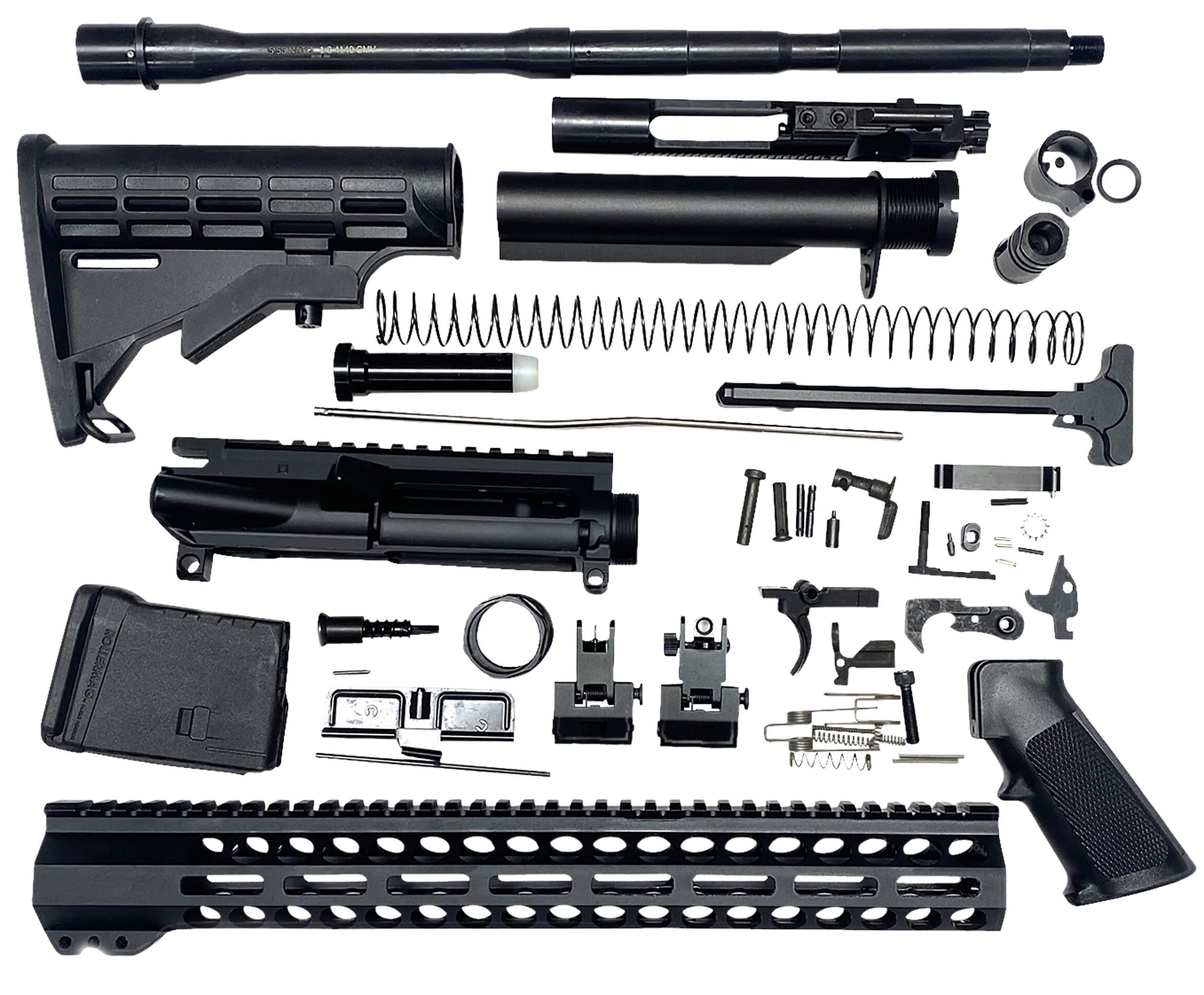 Bowden Tactical AR Rifle Build Kit 13 Inch MLok Handguard Sights Mil Spec