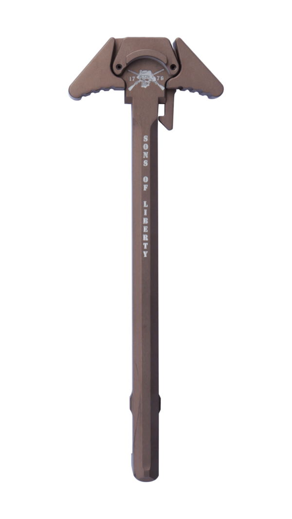 Sons of Liberty Gun Works LCH5.56TAN Tan Anodized Ambidextrous Charging Handle