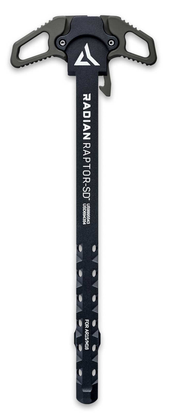 Radian Weapons R0565 Raptor SD Ambi Charging Handle Radian Gray 7075-T6 Aluminum