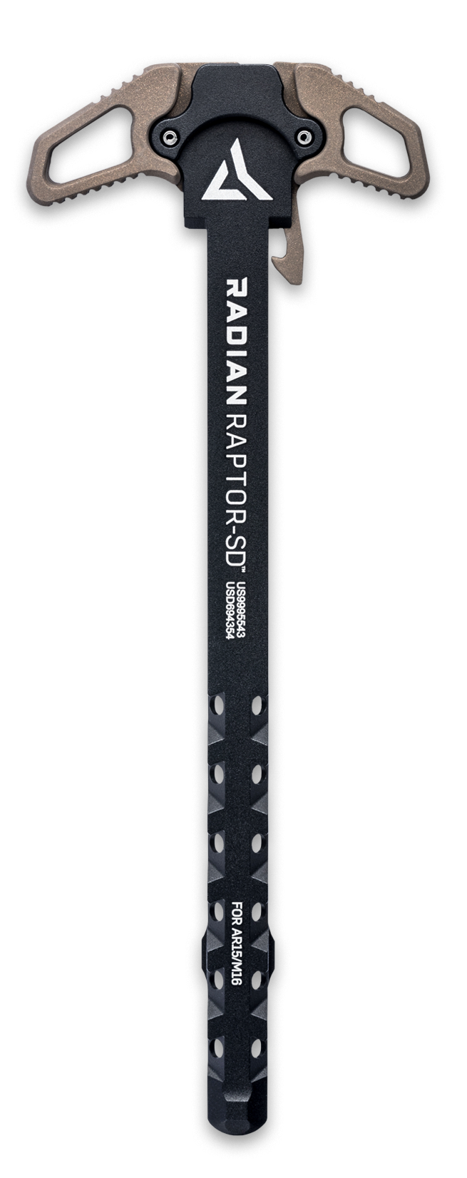 Radian Weapons R0289 Raptor SD Charging Handle 45/90 Talon Safety Radian Brown Ambi