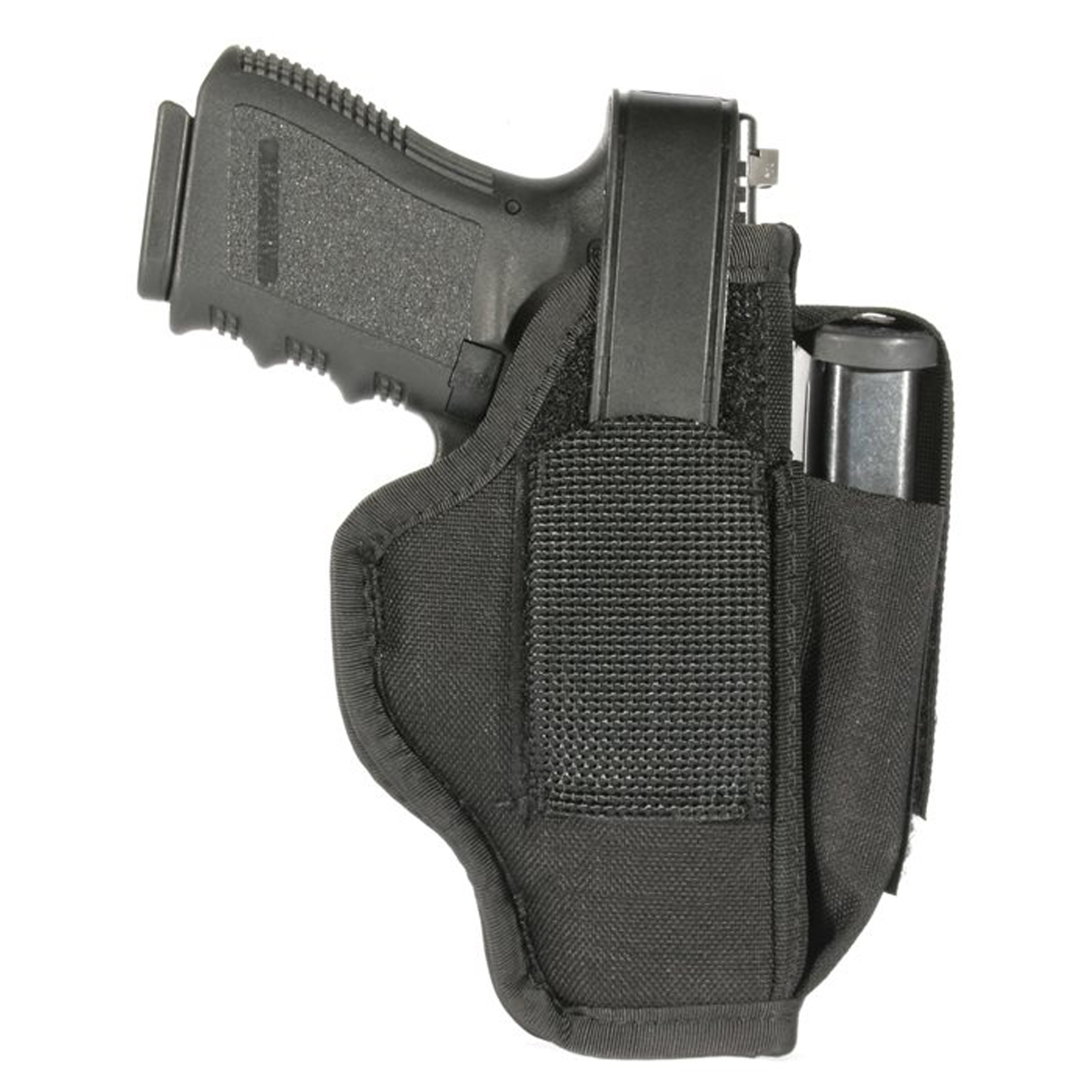 Blackhawk 40AM05BK Multi-Use  IWB/OWB Size 05 Black Cordura Nylon Belt Clip Fits Large Semi-Auto Fits 3.75-4.50" Barrel Ambidextrous