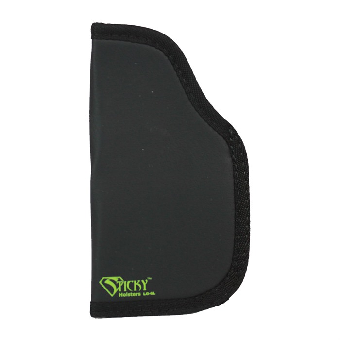 Sticky Holsters LG6LMODLS LG-6L  Black/Green Latex Free Rubber Fits 4-5" Lg Auto w/Laser Ambidextrous