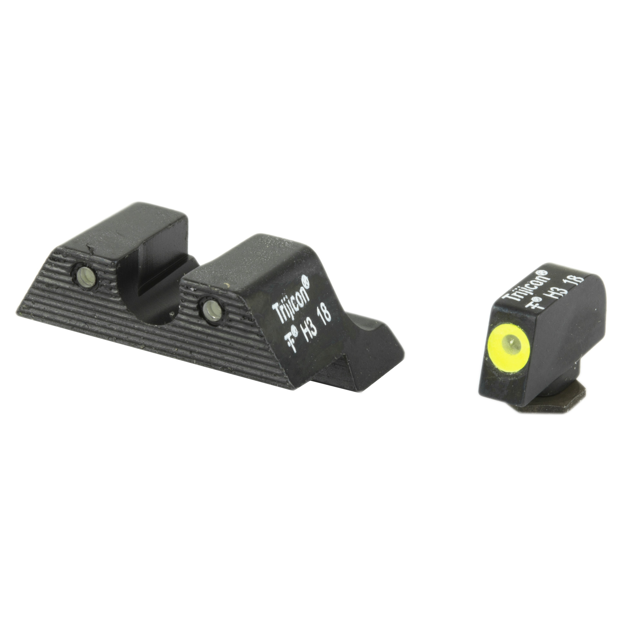 Trijicon HD XR Night Sights Glock 17 17L Green Front Yellow Outline Green Rear