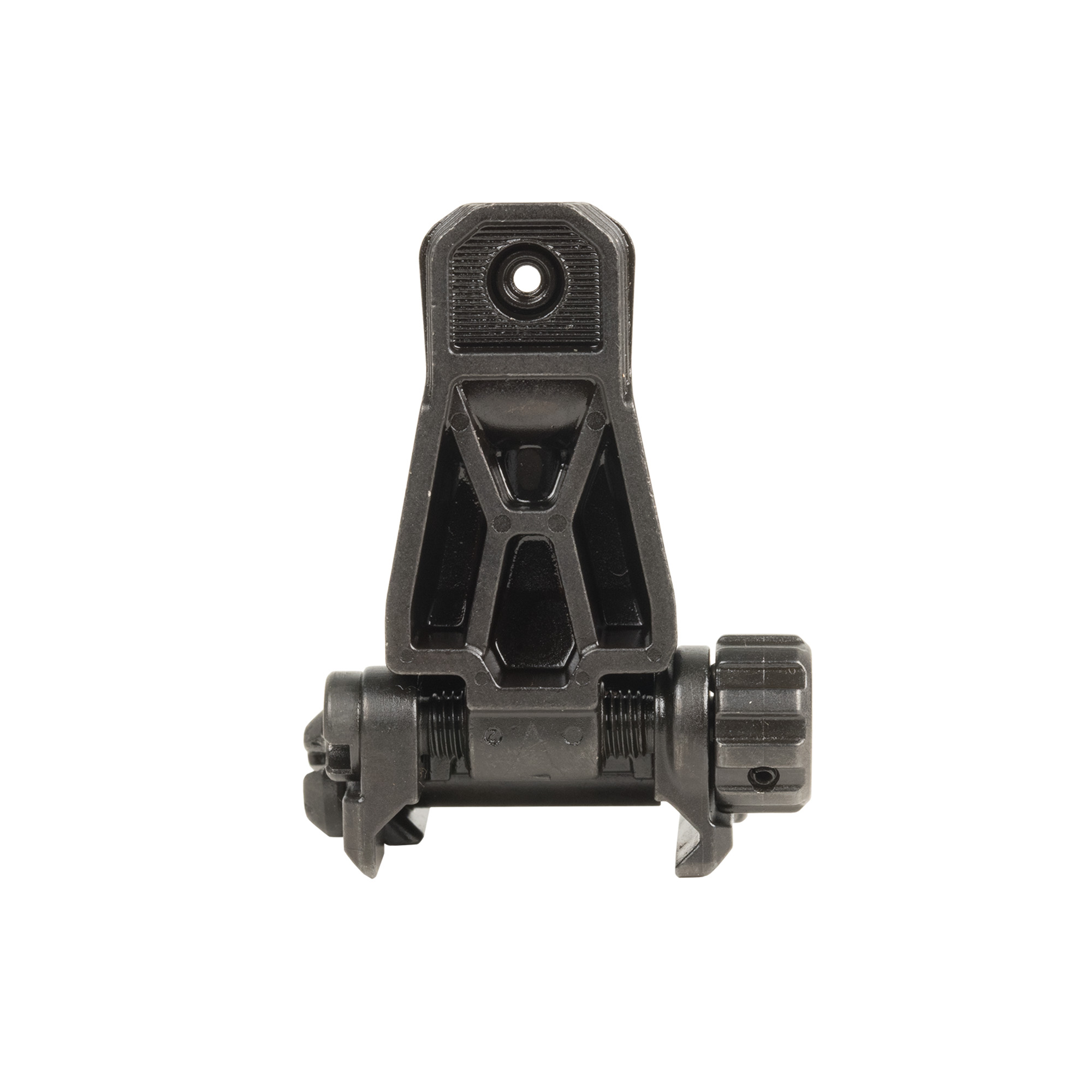 Magpul MAG276-BLK MBUS Pro Sight Rear  QPQ Melonited Steel Construction for AR Platform