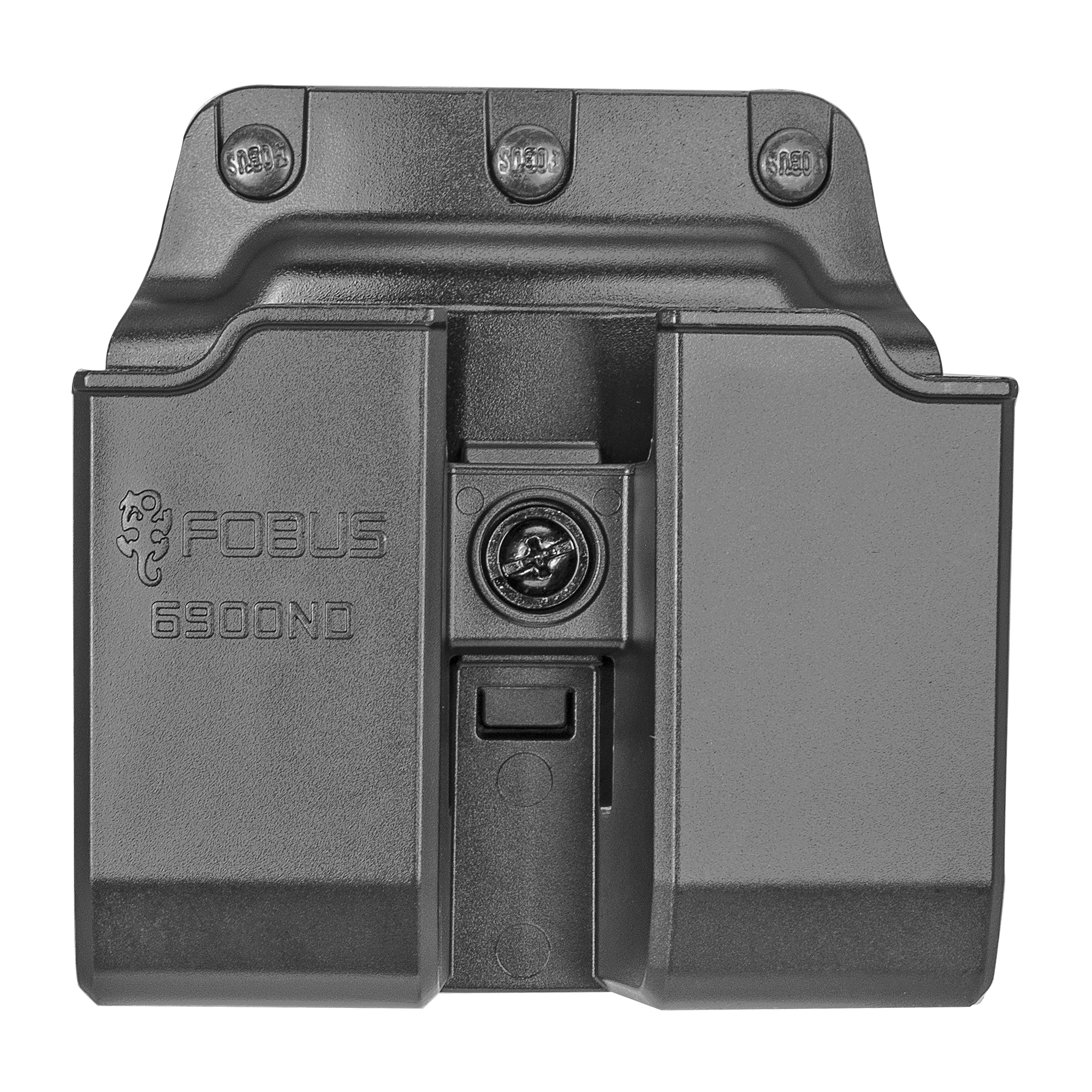 Fobus 6900NDBH Double Mag Pouch  Black Polymer Paddle Compatible w/ Glock/HK USP