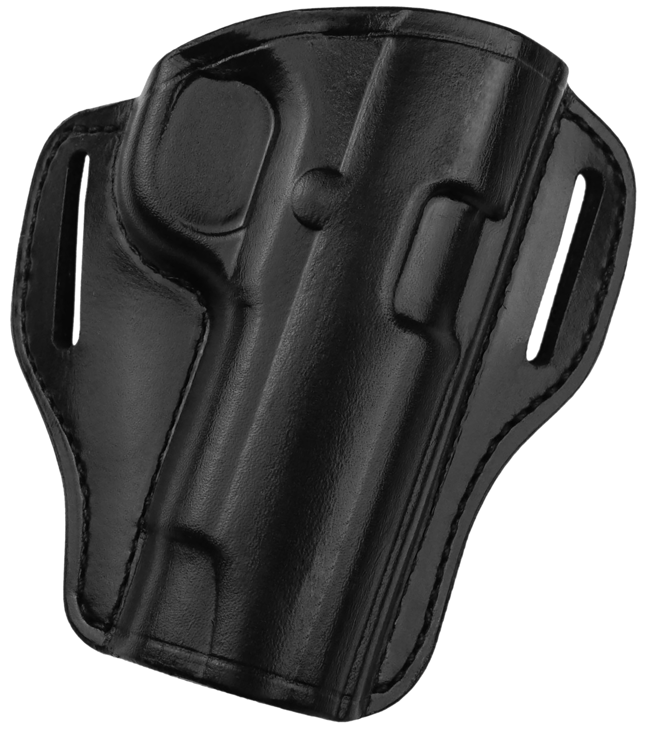 Bianchi 25018 57 Remedy OWB Size 10 Black Leather Belt Slide Fits Colt 1911 Government Right Hand