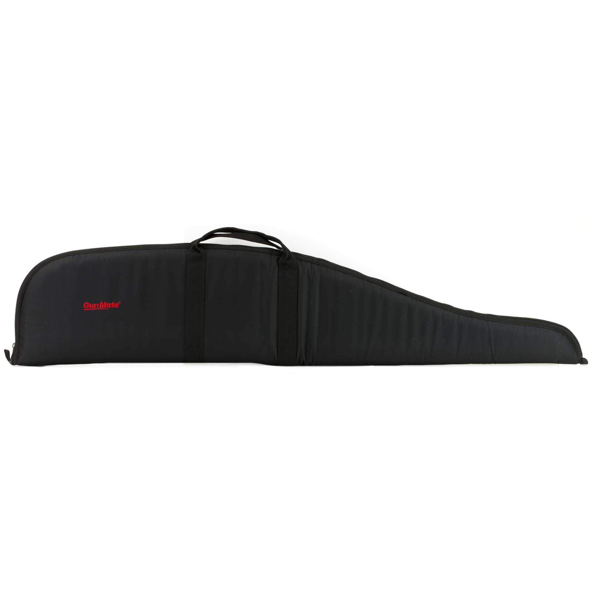 Uncle Mike's 22411 GunMate Rifle Case Medium Style made of Nylon w/ Black Finish, 44" OAL Lockable Full Length Zipper, Wrap Around Handles & Embroidered Logo for Scoped Rifles