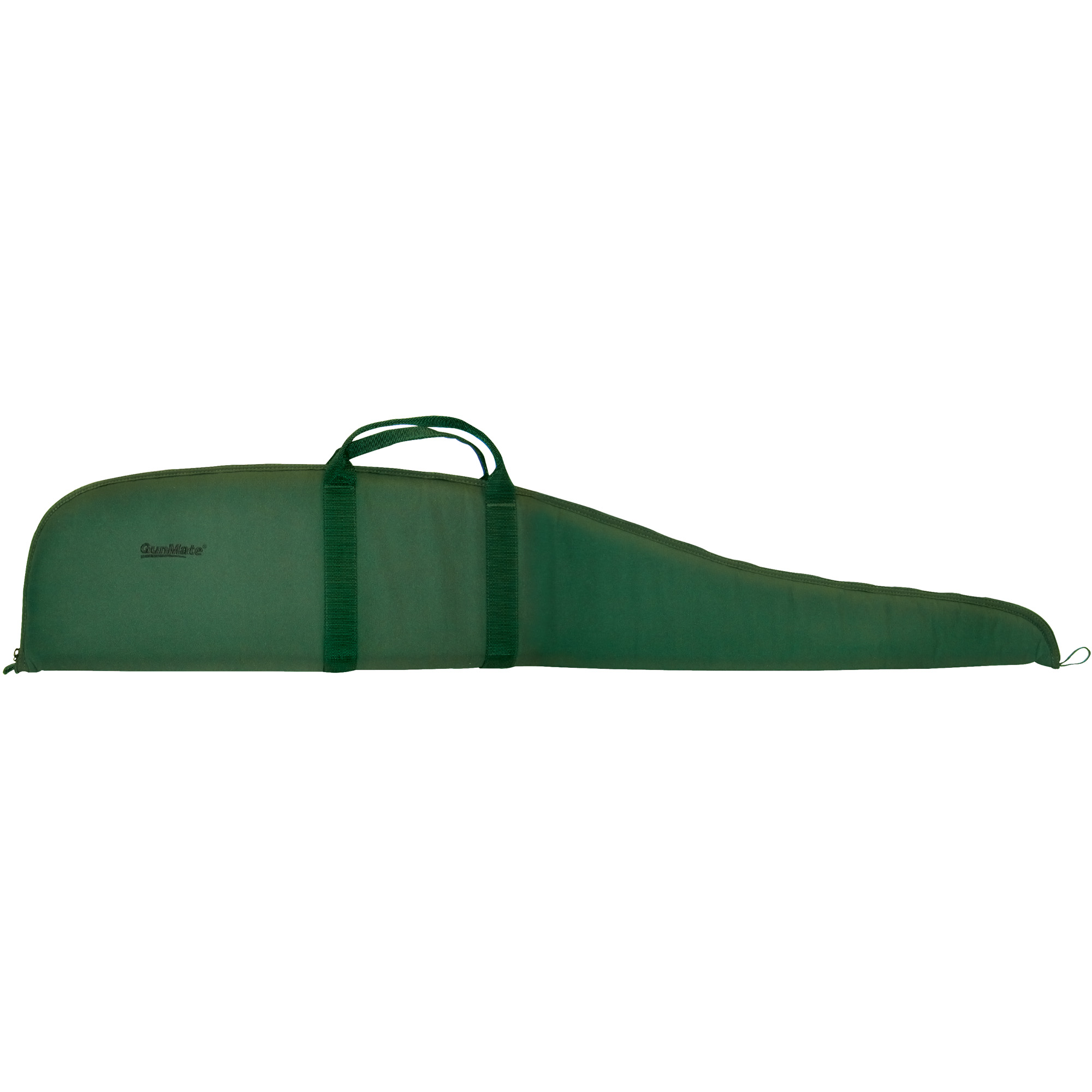 Uncle Mike's 22412 GunMate Rifle Case Medium Style made of Nylon w/ Green Finish, 44" OAL Lockable Full Length Zipper, Wrap Around Handles & Embroidered Logo for Scoped Rifles