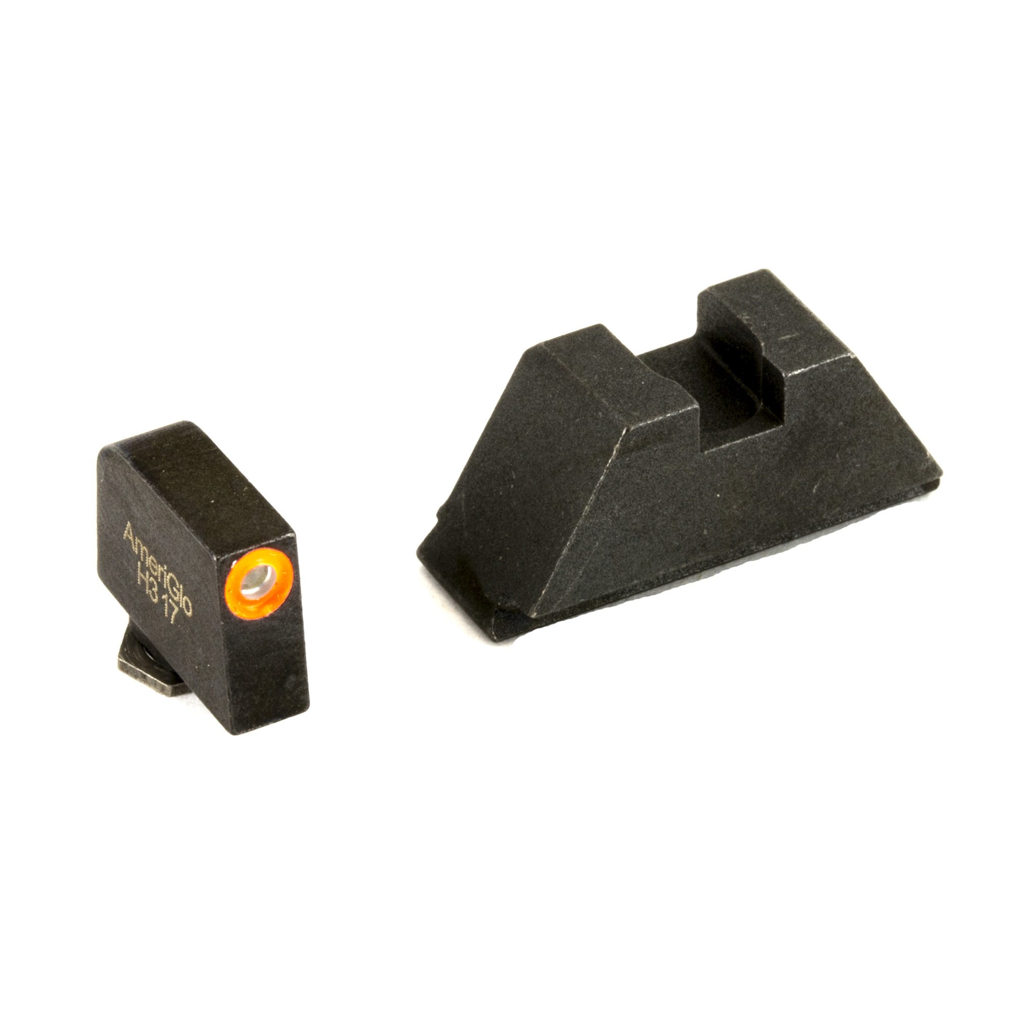 AmeriGlo GL511 Glock Optic Compatible Sight Set XL Green Tritium Orange Front