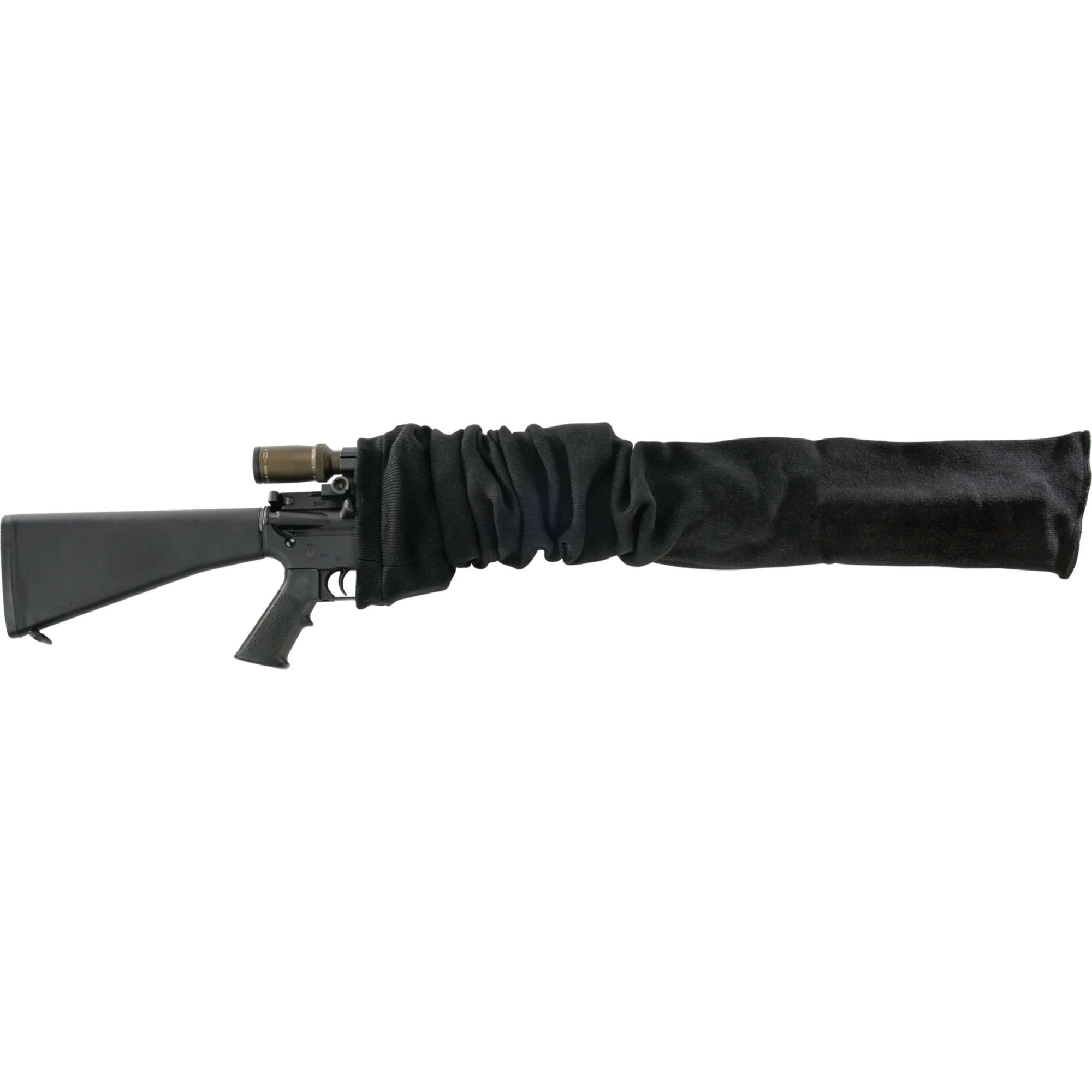 Tac Six 13247 Tactical Rifle Gun Sock  fits Tactical Firearms w/wo Scope Up To 47" Long, Silicone Treated, Cinch Closure