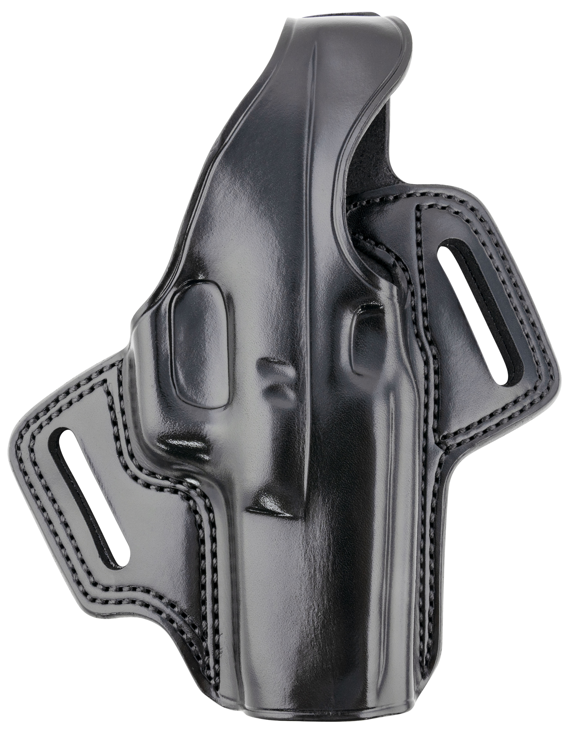 Galco FL224RB Fletch  OWB Black Leather Belt Slide Compatible w/Glock 31/17 Gen1-5/22 Gen2-5 Belt Up to 1.75" Wide Right Hand