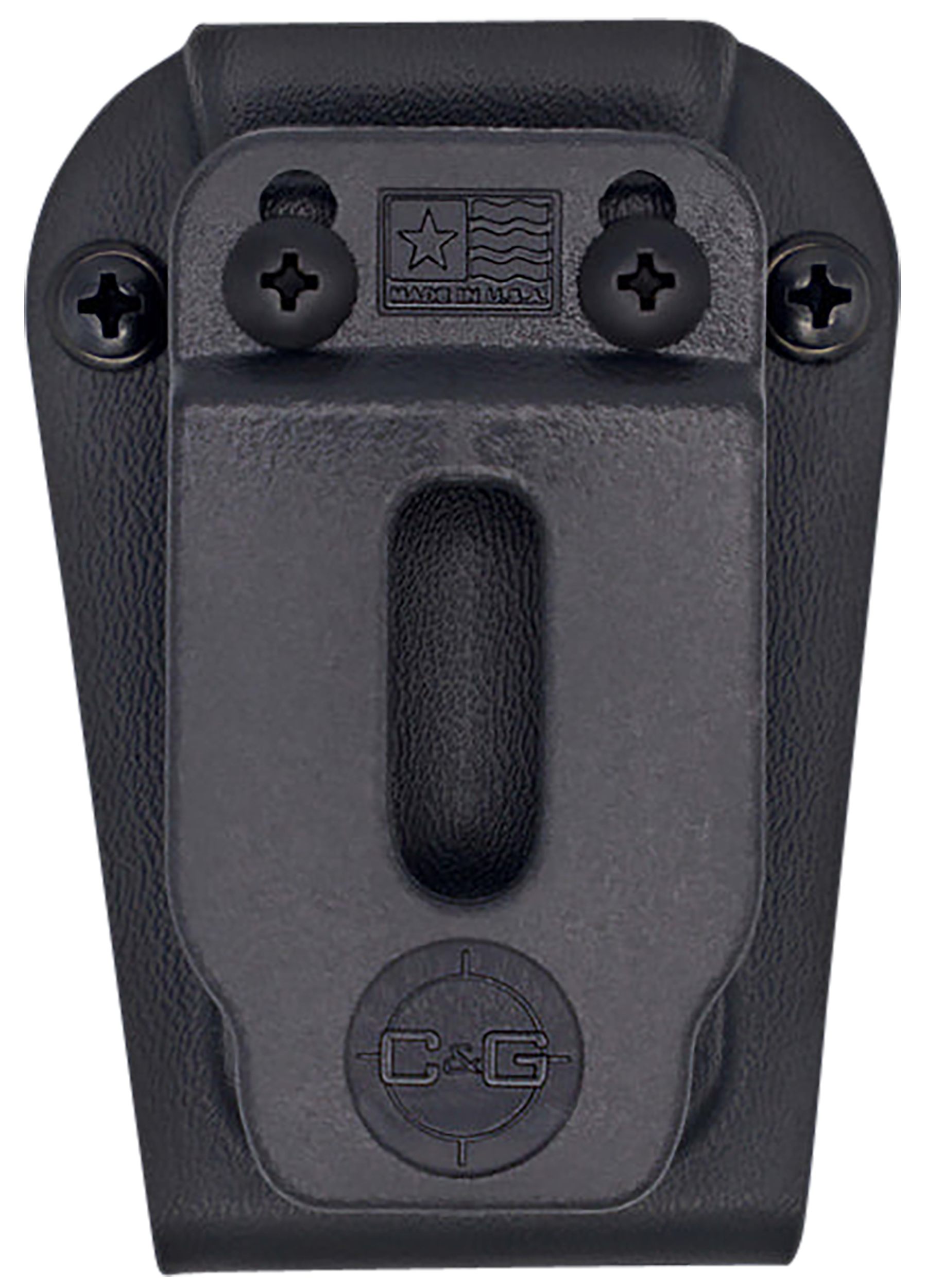 C&G Holsters  Universal  Single Stack Black Kydex Belt Clip Compatible w/ Single Stack/Sig P365/Glock 43X/Springfield Hellcat