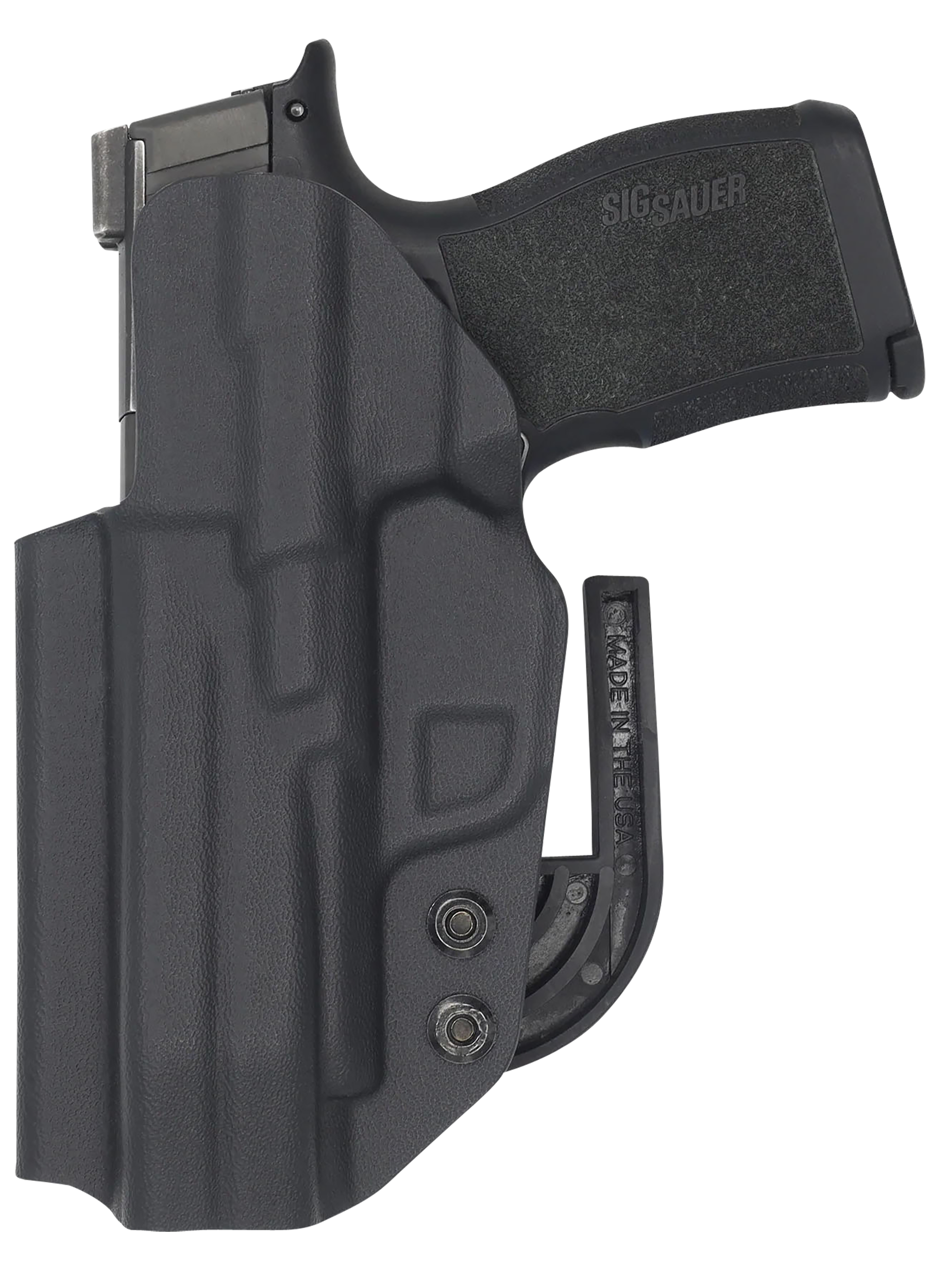 C&G Holsters 0252100 Covert  IWB Black Kydex Belt Clip Fits Sig P365XL Right Hand